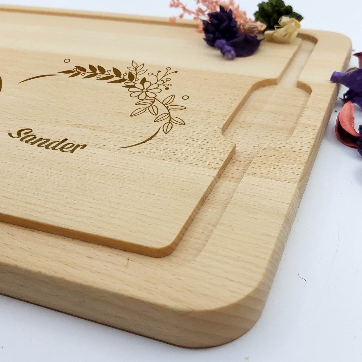 Infinity Teken Met Twee Namen Snijplank - Bella Mia