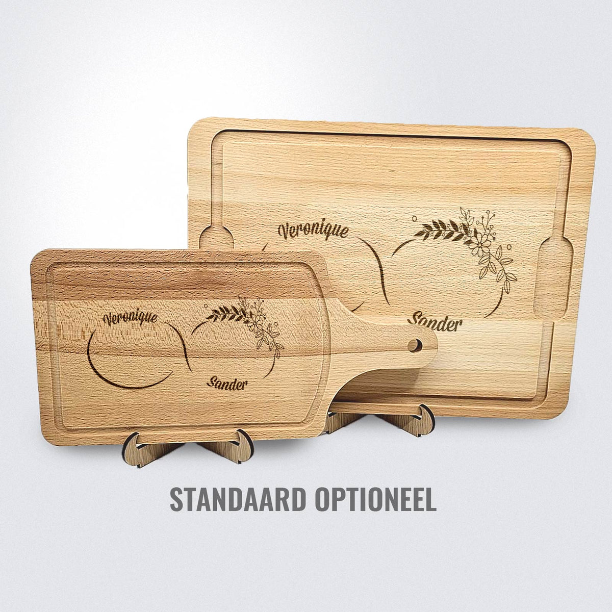 Infinity Teken Met Twee Namen Snijplank - Bella Mia