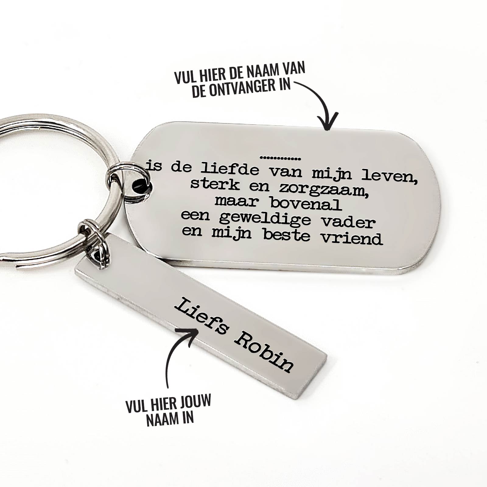 ... Is De Liefde Van Mijn Leven Sleutelhanger - Bella Mia