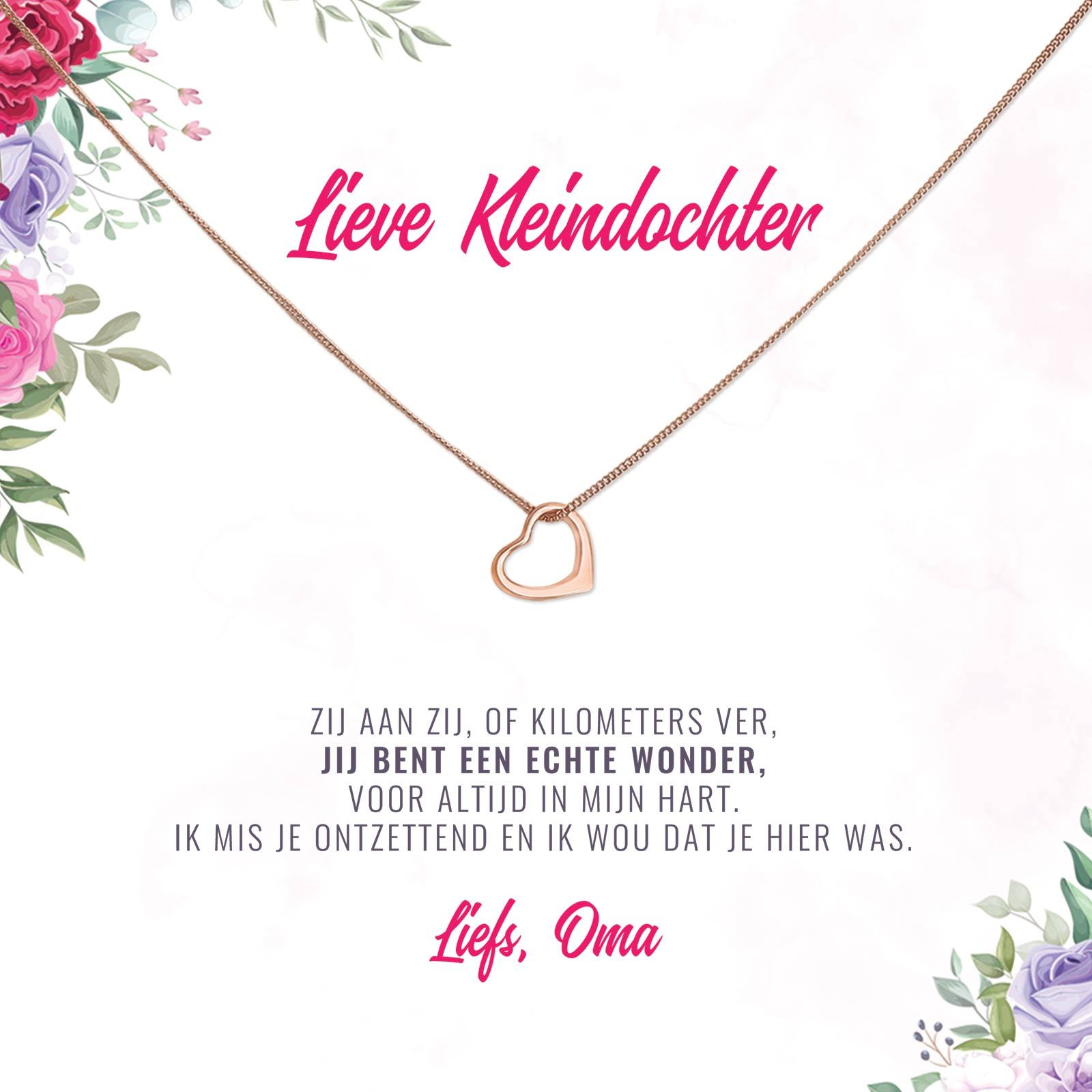 Jij Bent Een Echte Wonder Kleindochter Ketting - Bella Mia