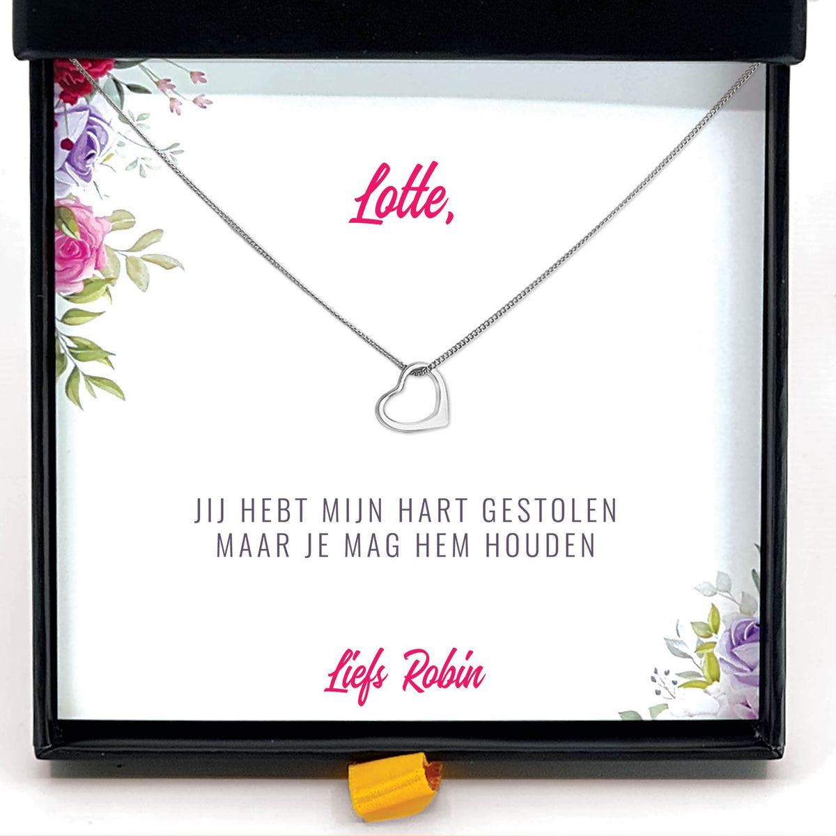 Jij Hebt Mijn Hart Gestolen Maar Je Mag Hem Houden Ketting - Bella Mia