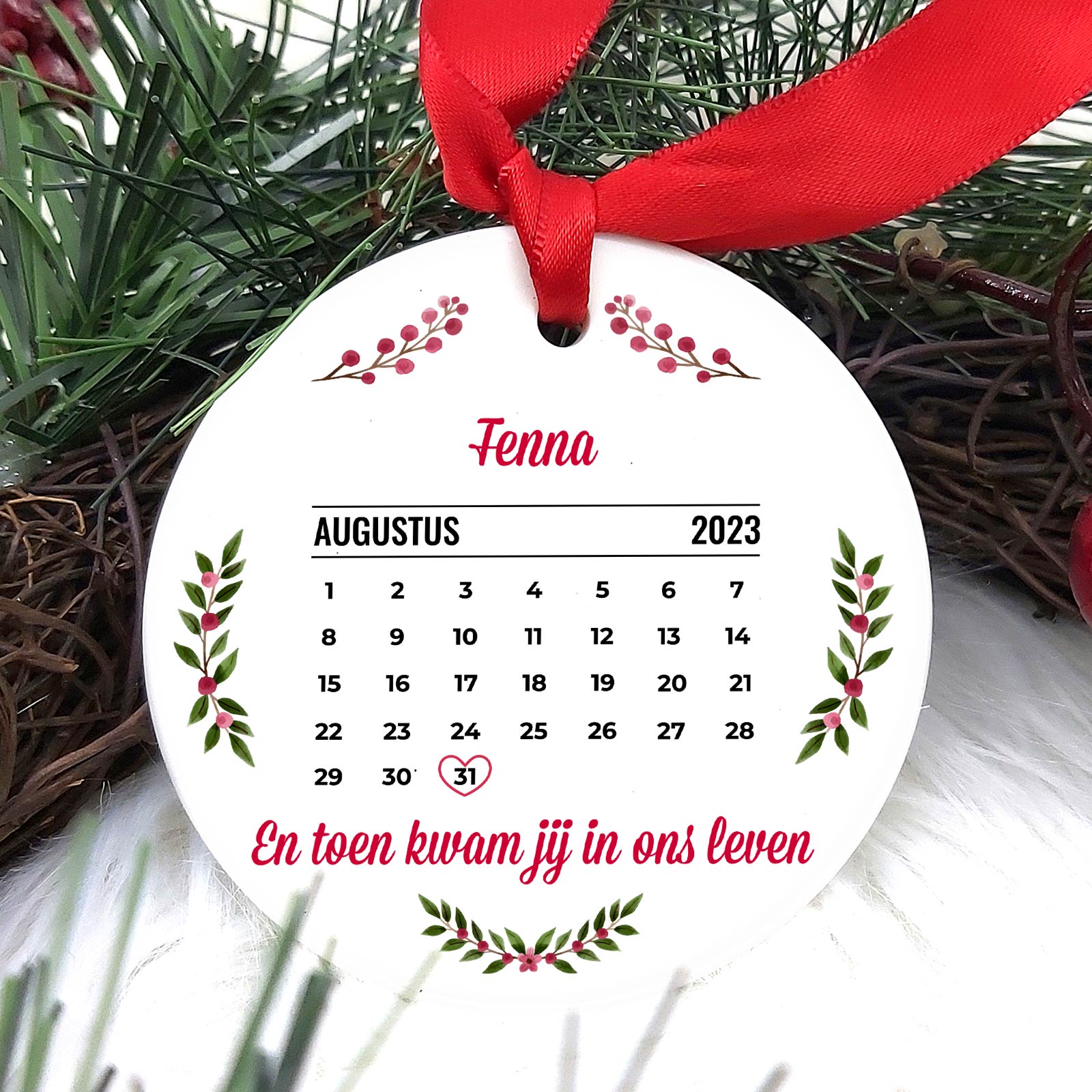 Kalender - Keramische Kerstbal - Bella Mia