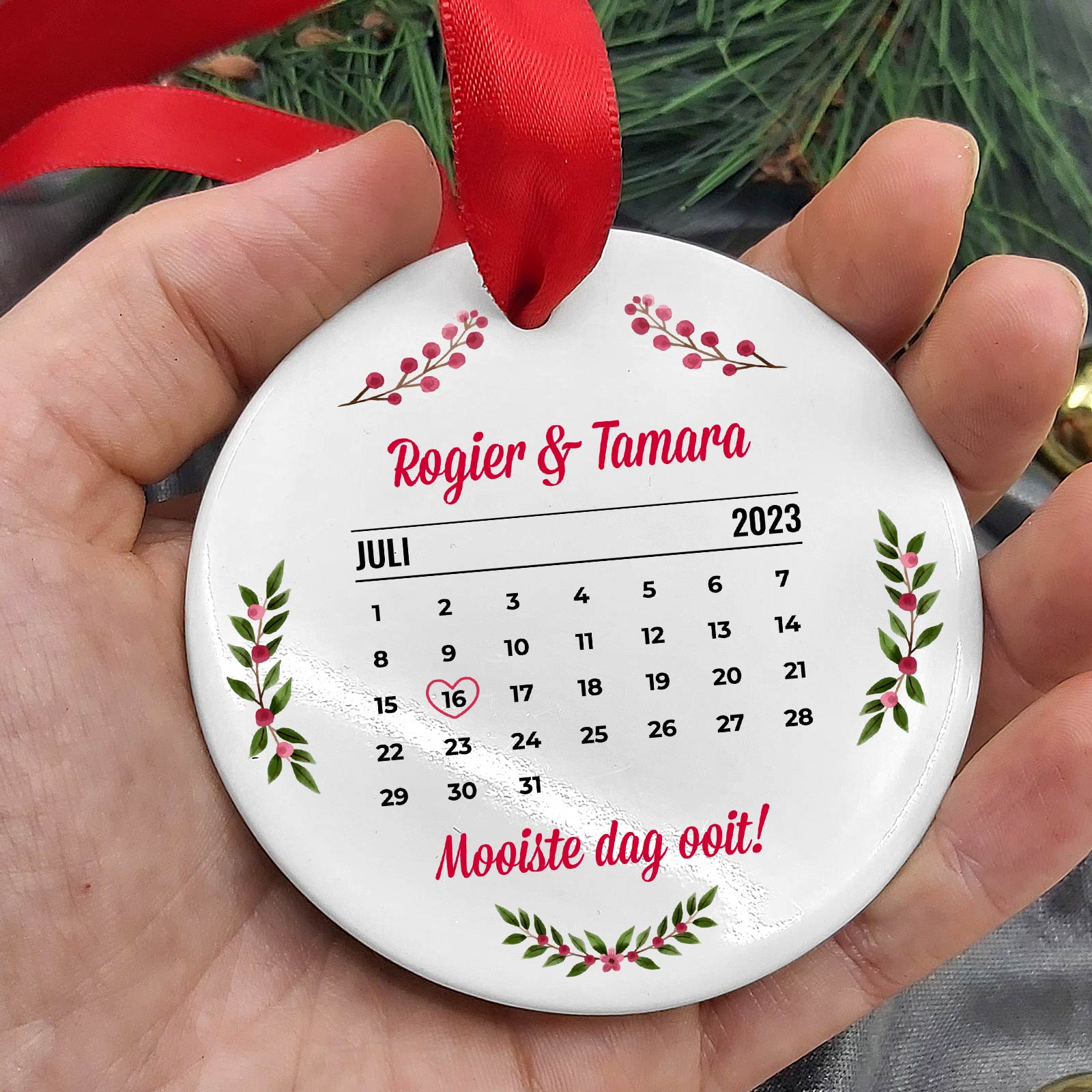 Kalender - Keramische Kerstbal - Bella Mia