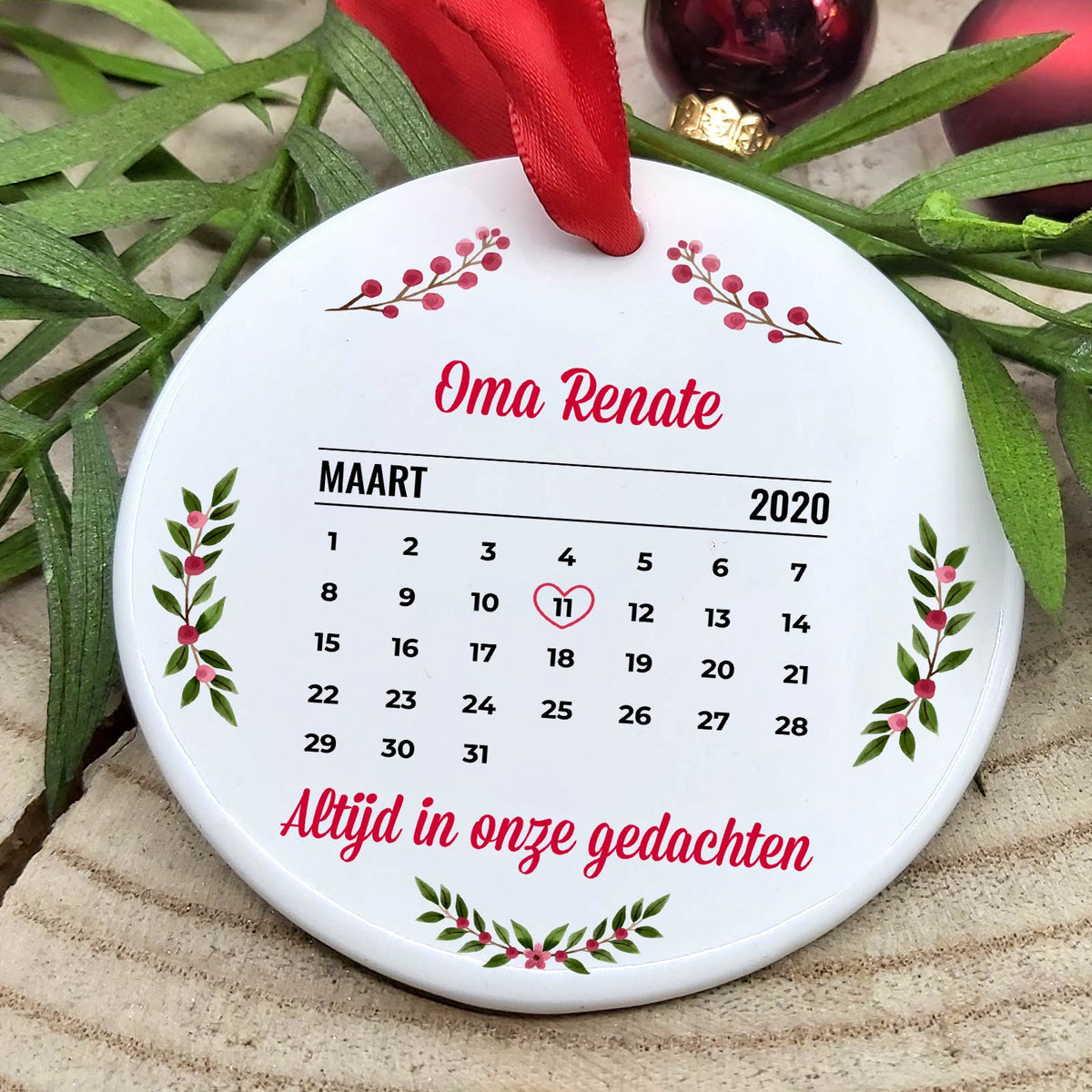 Kalender - Keramische Kerstbal - Bella Mia