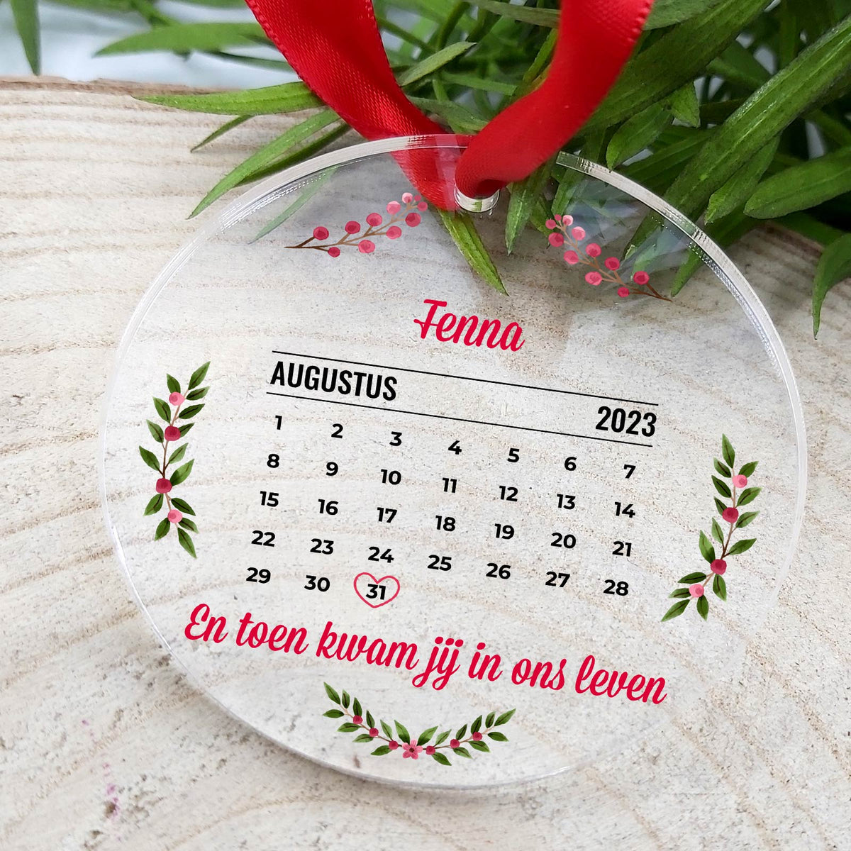 Kalender - Plexiglas Kerstbal - Bella Mia