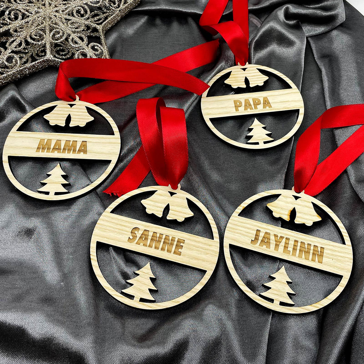 Kerstballen met eigen naam test - Bella Mia