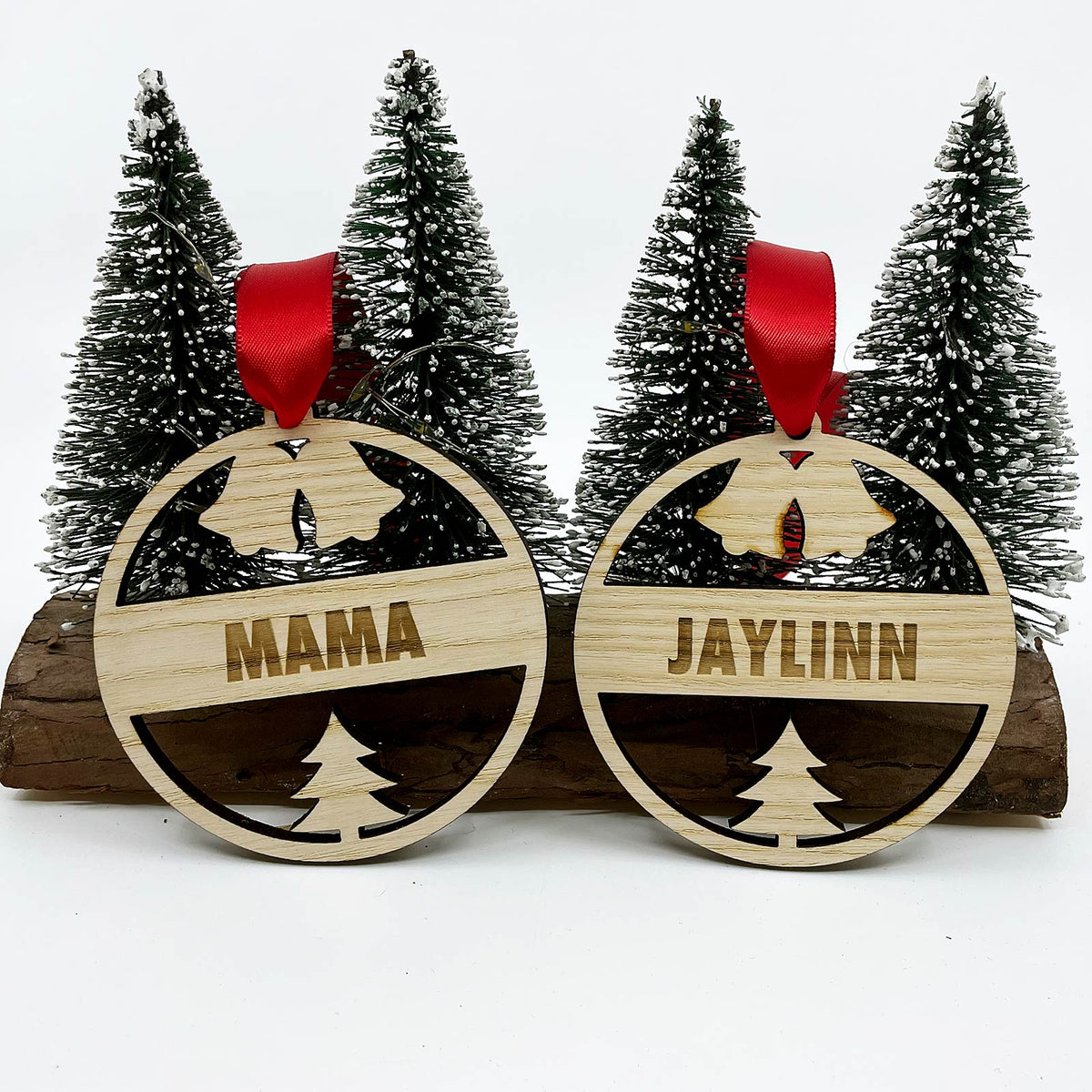 Kerstballen met eigen naam test - Bella Mia