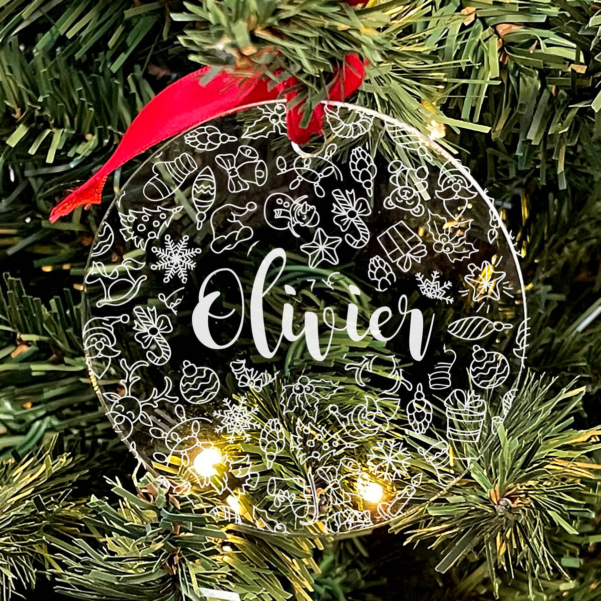 Kerstdoodles met Naam - Bella Mia