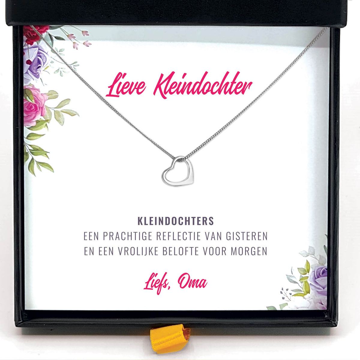 Kleindochter Een Prachtige Reflectie Van Gisteren Ketting - Bella Mia