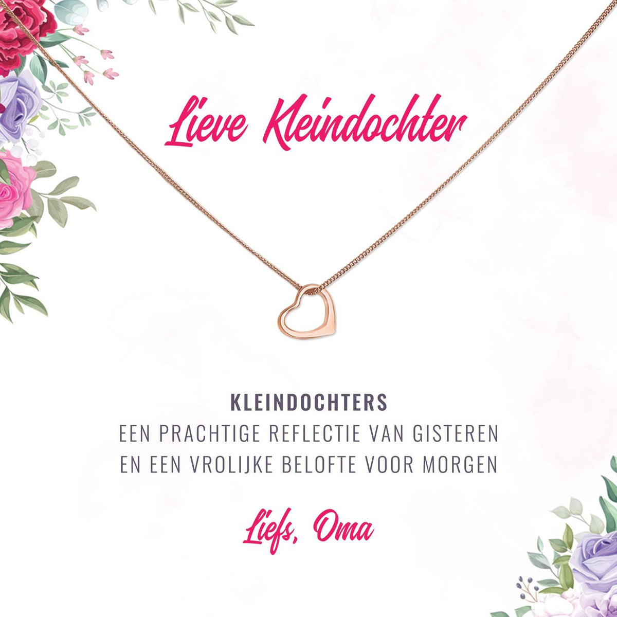 Kleindochter Een Prachtige Reflectie Van Gisteren Ketting - Bella Mia