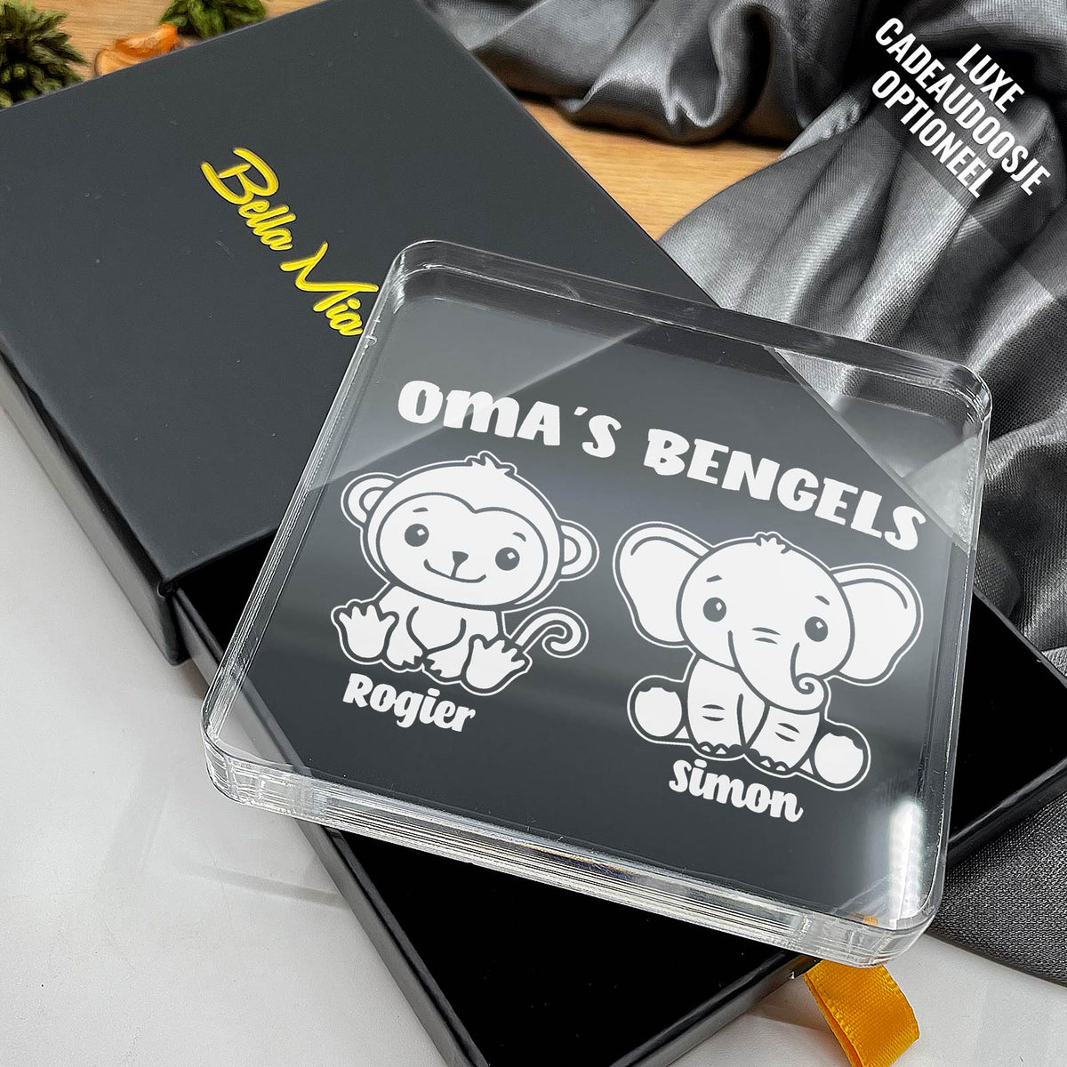 Kleine Bengels Op Plexi Glas - Bella Mia