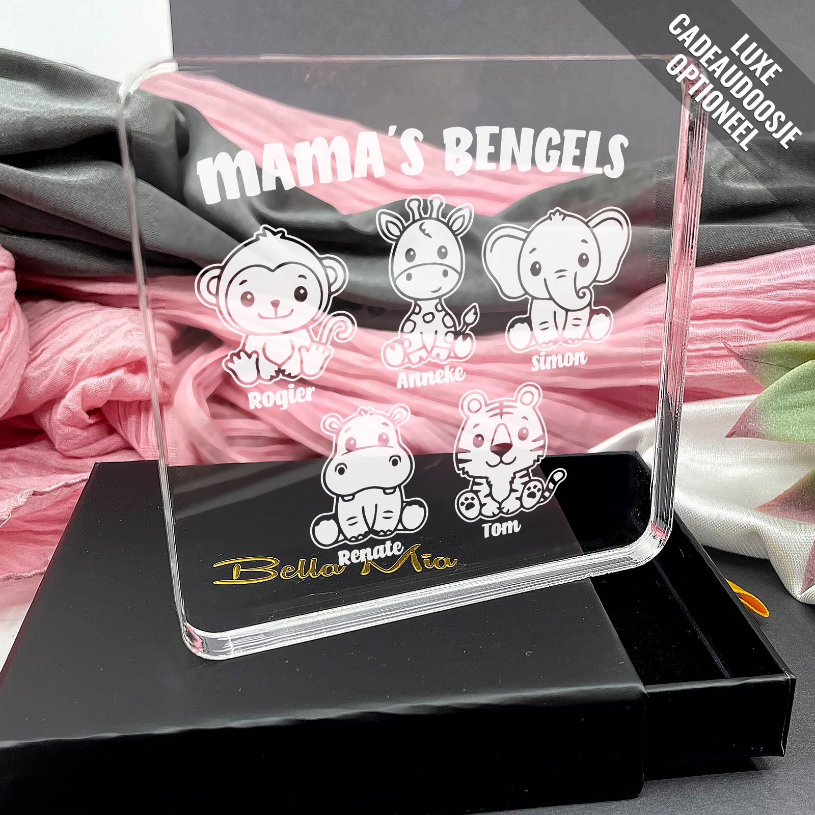 Kleine Bengels Op Plexi Glas - Bella Mia