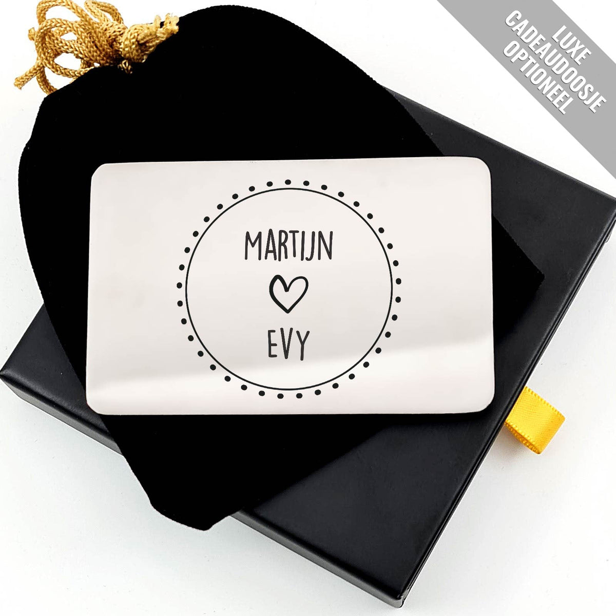 Less Is More 2 Namen Stalen Kaartje - Bella Mia