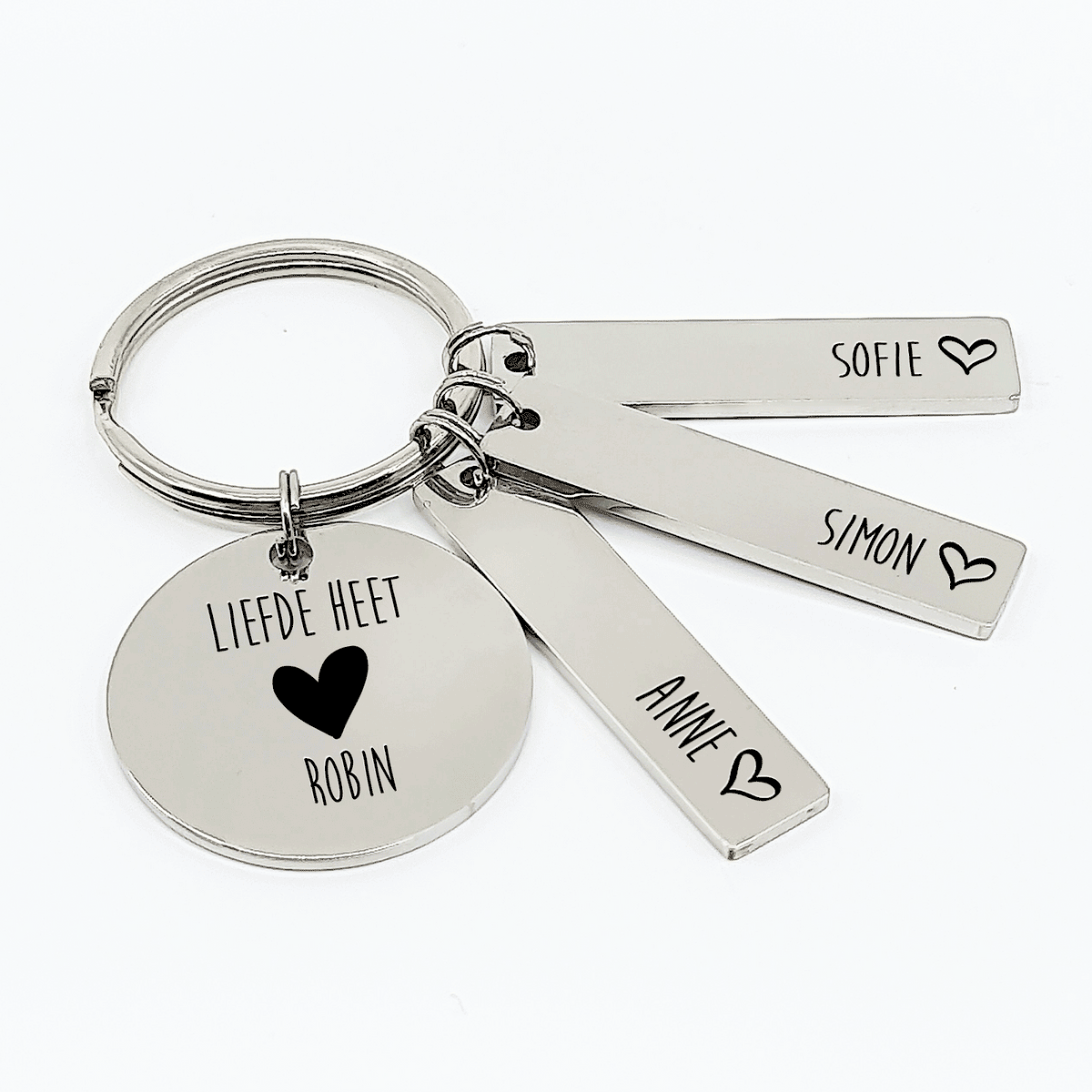 Liefde heet ....! Sleutelhanger - Bella Mia