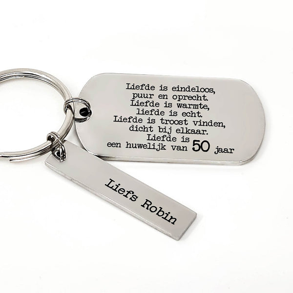 Hart Sleutelhanger Vriendin | leuk kado voor vriendin | De Goede Keus