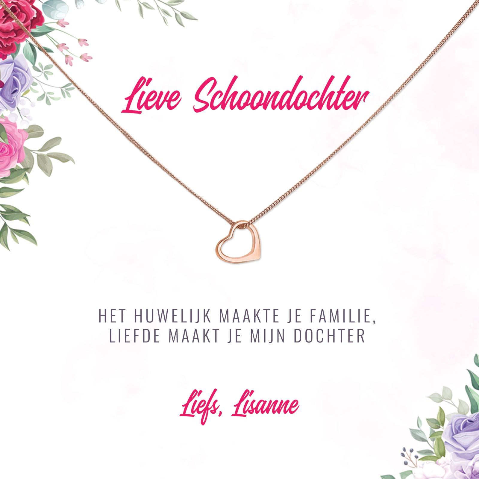 Liefde Maakt Jou Mijn Dochter Ketting - Bella Mia