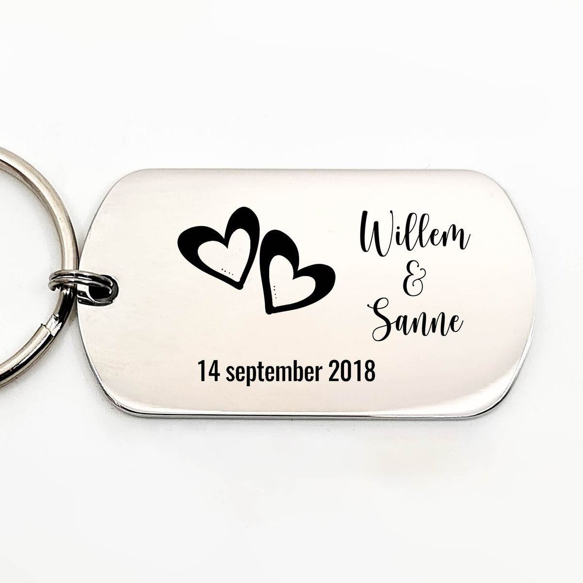 Liefde tussen twee mensen Custom Sleutelhanger - Bella Mia