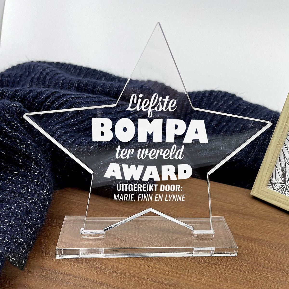 Liefste Bompa Ter Wereld Award - Bella Mia