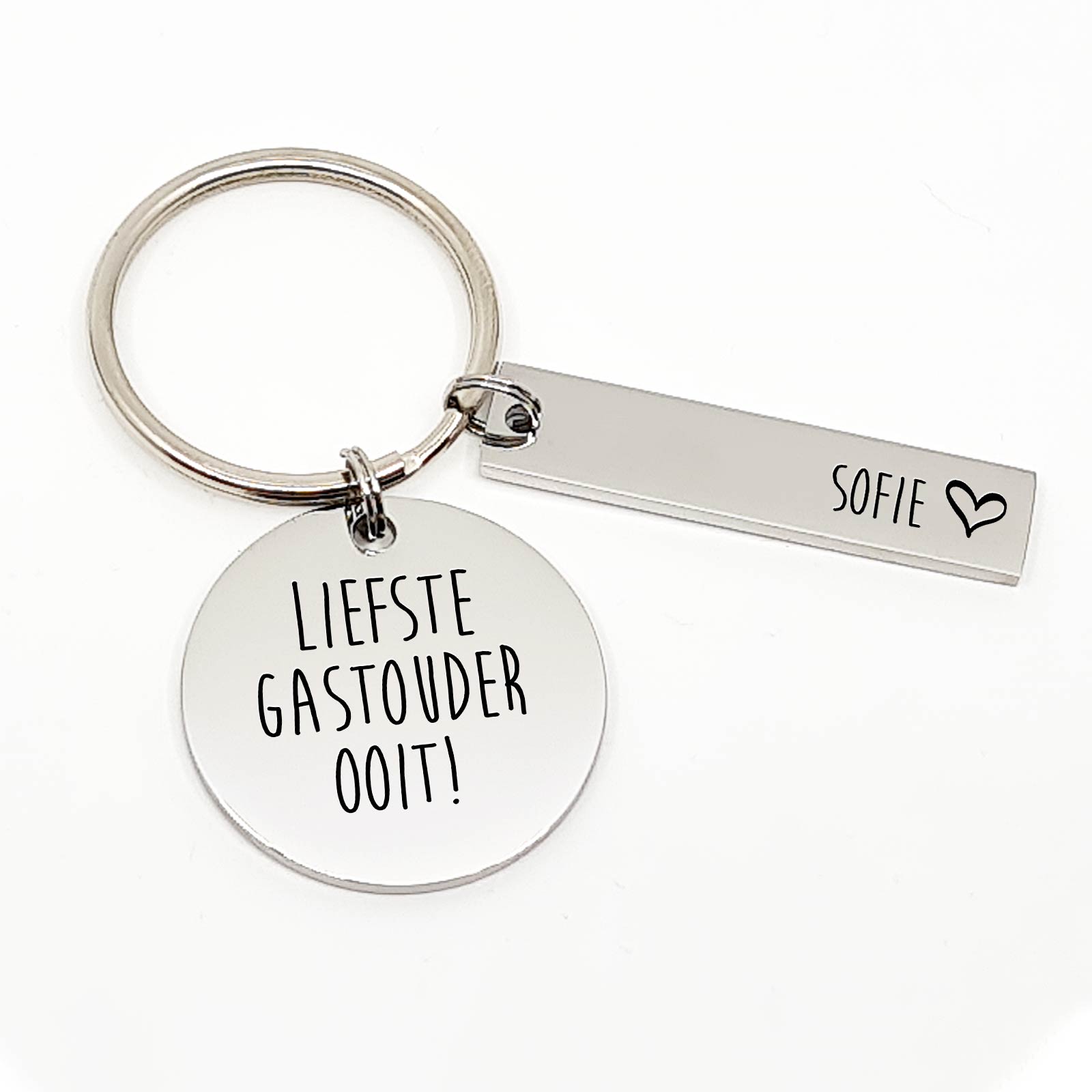 Liefste Gastouder Ooit Sleutelhanger - Bella Mia