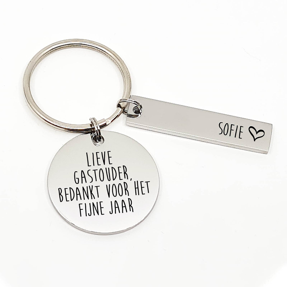 Lieve Gastouder, Bedankt voor het fijne jaar Sleutelhanger - Bella Mia