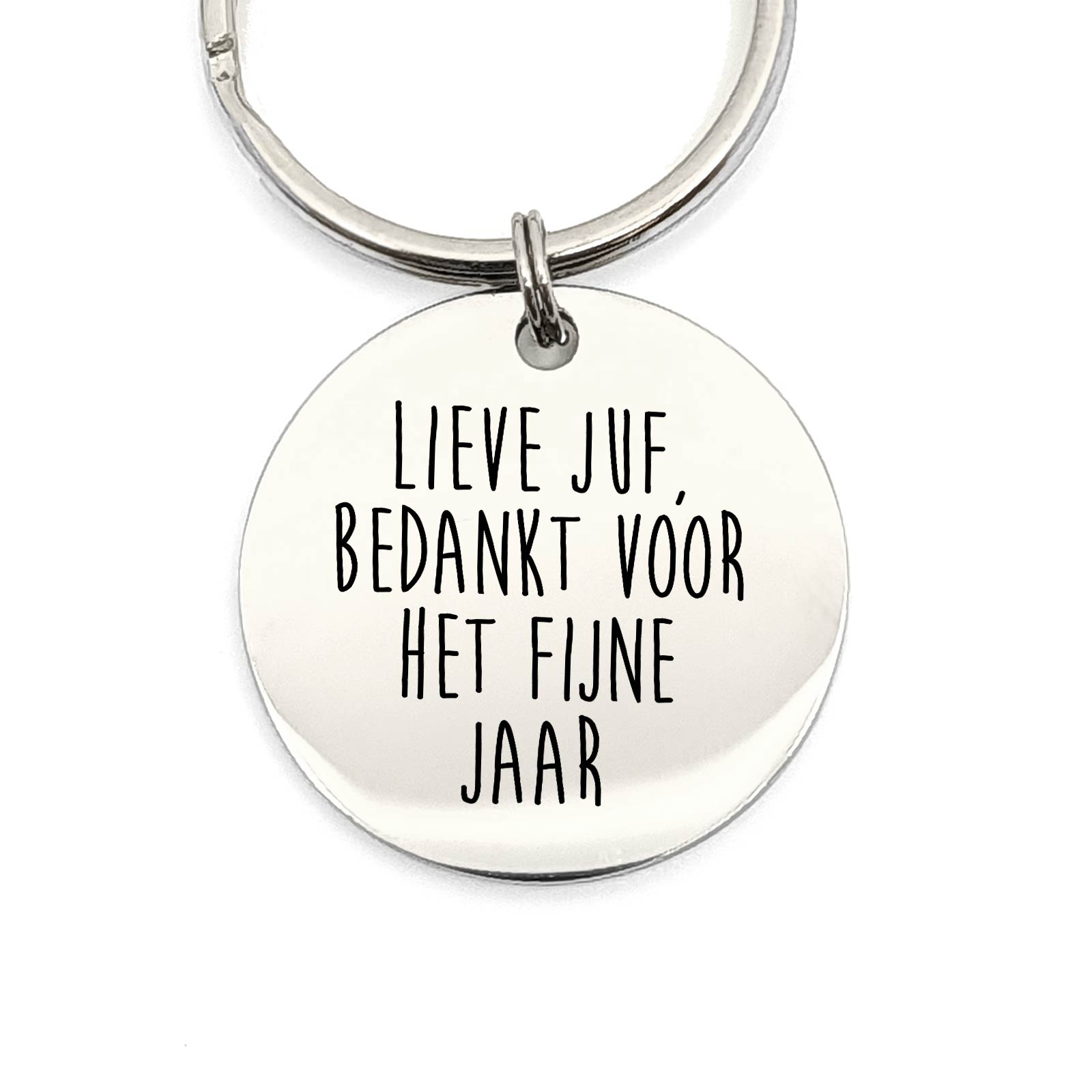 Lieve Juf Bedankt Voor Het Fijne Jaar Sleutelhanger - Bella Mia