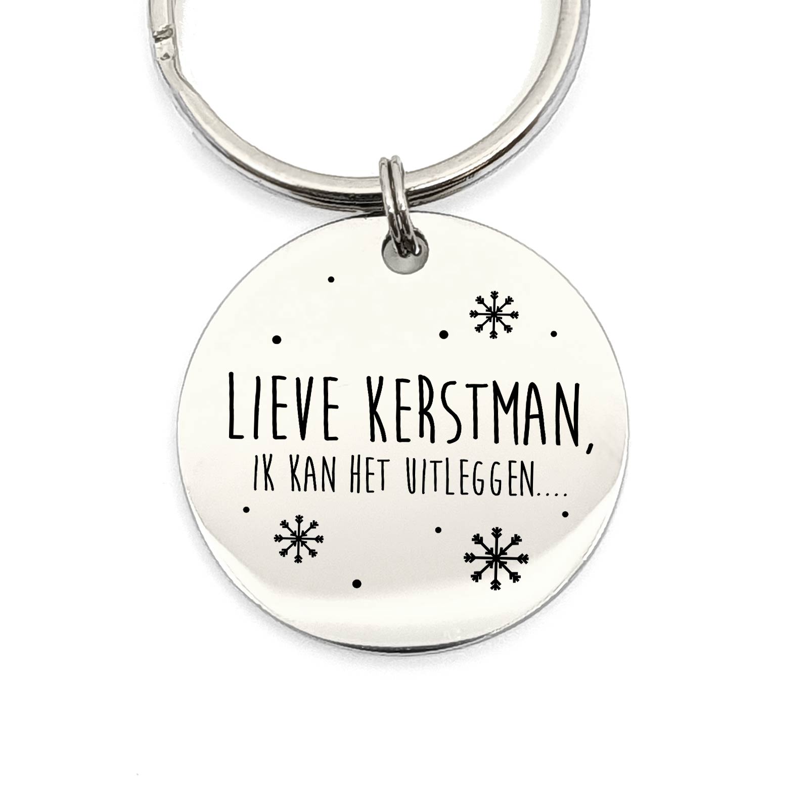 Lieve Kerstman Ik Kan Het Uitleggen - Sleutelhanger - Bella Mia