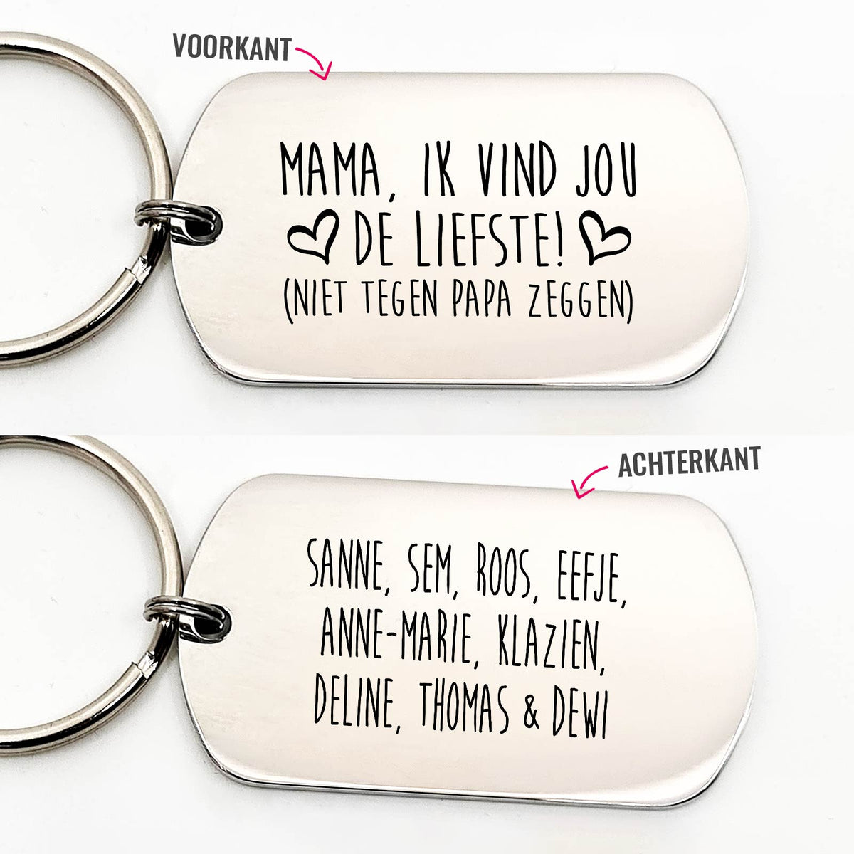 Mama Ik Vind Jou De Liefste.. - Dogtag - Bella Mia