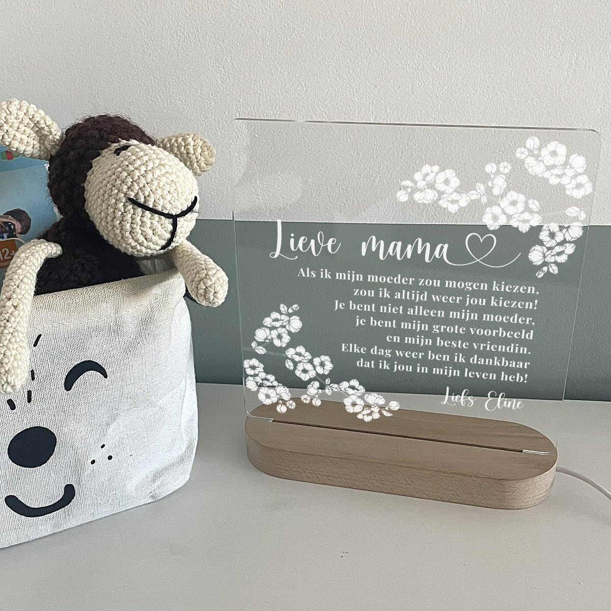 Mama, ik zou altijd jou kiezen ledlamp - Bella Mia