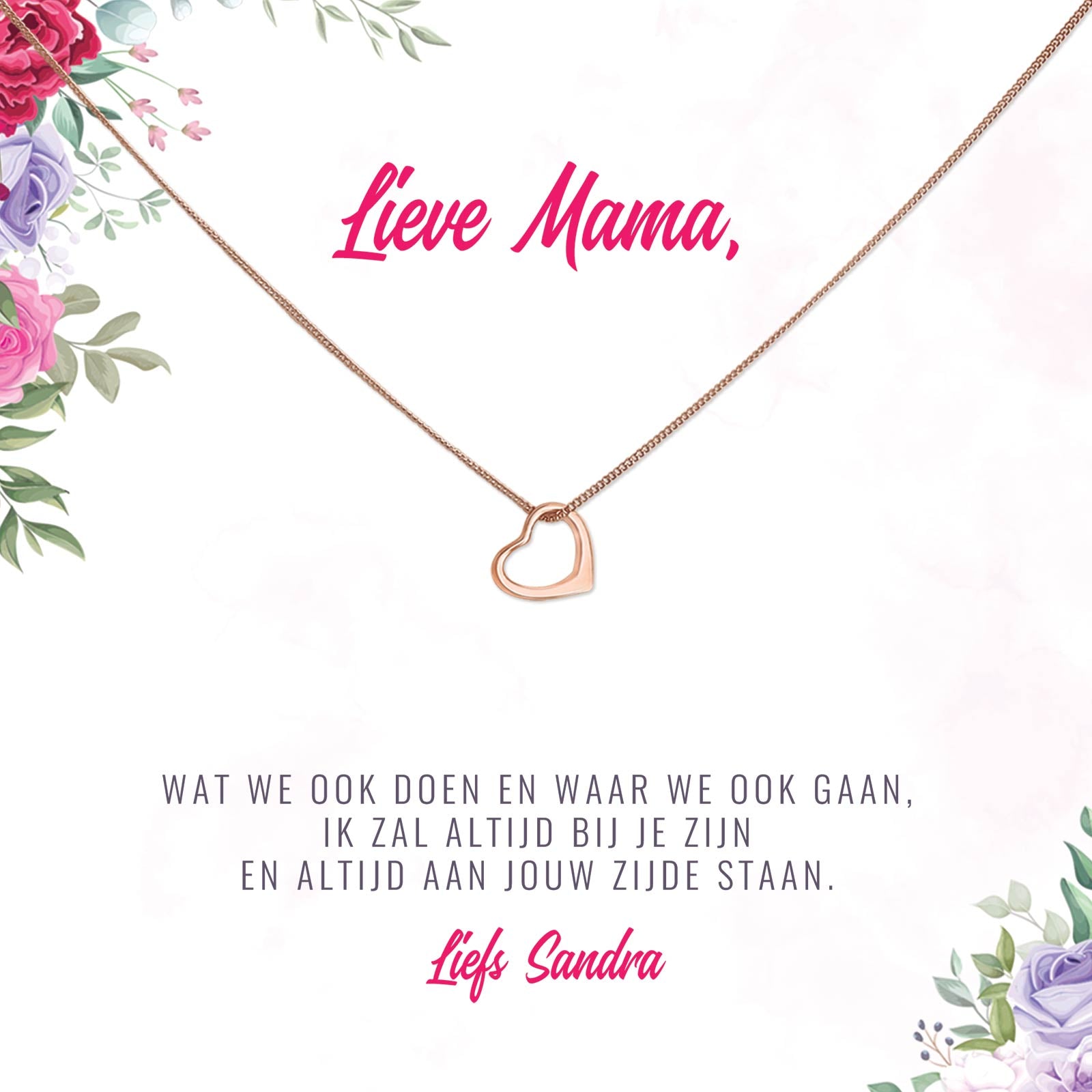 Mama, Wat we ook Doen Ketting - Bella Mia