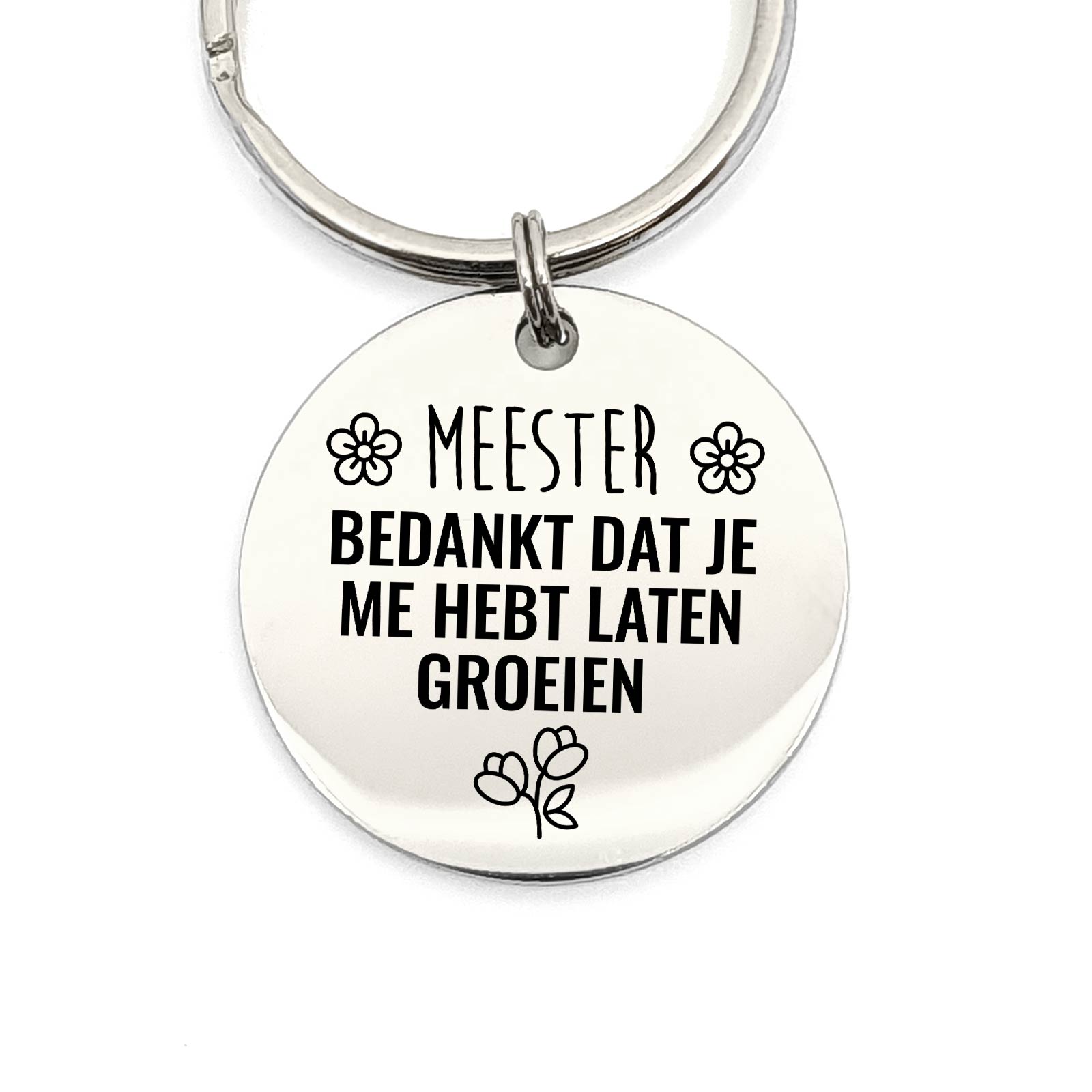 Meester Bedankt Dat Je Me Hebt Laten Groeien Sleutelhanger - Bella Mia