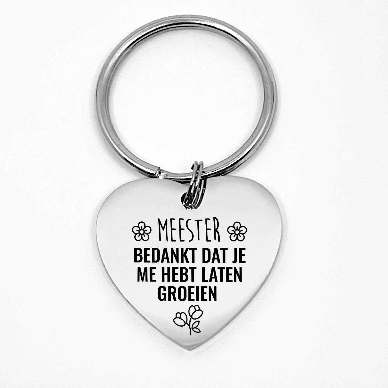 Meester Bedankt Dat Je Me Hebt Laten Groeien Sleutelhanger - Bella Mia