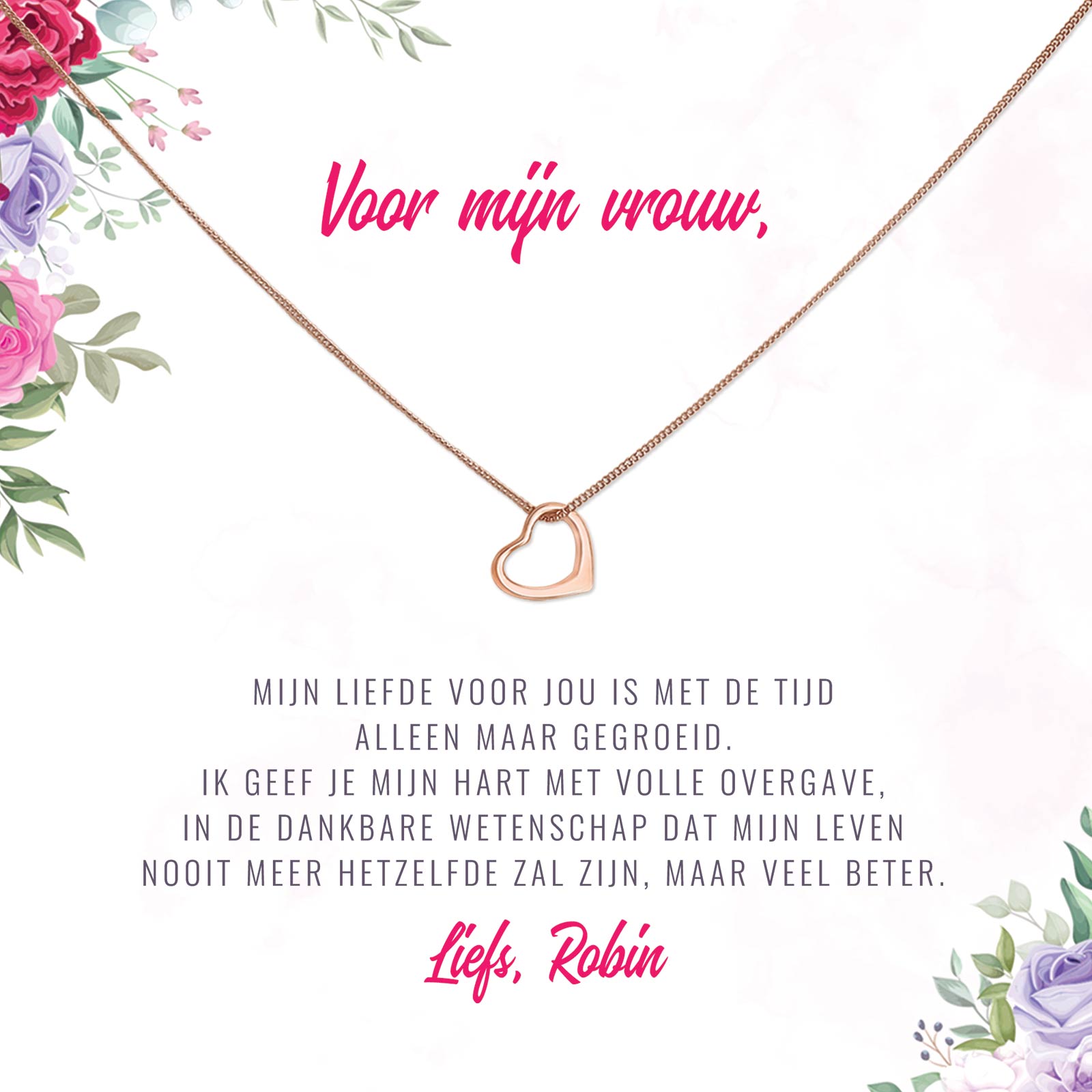 Mijn Liefde Voor Jou Ketting - Bella Mia