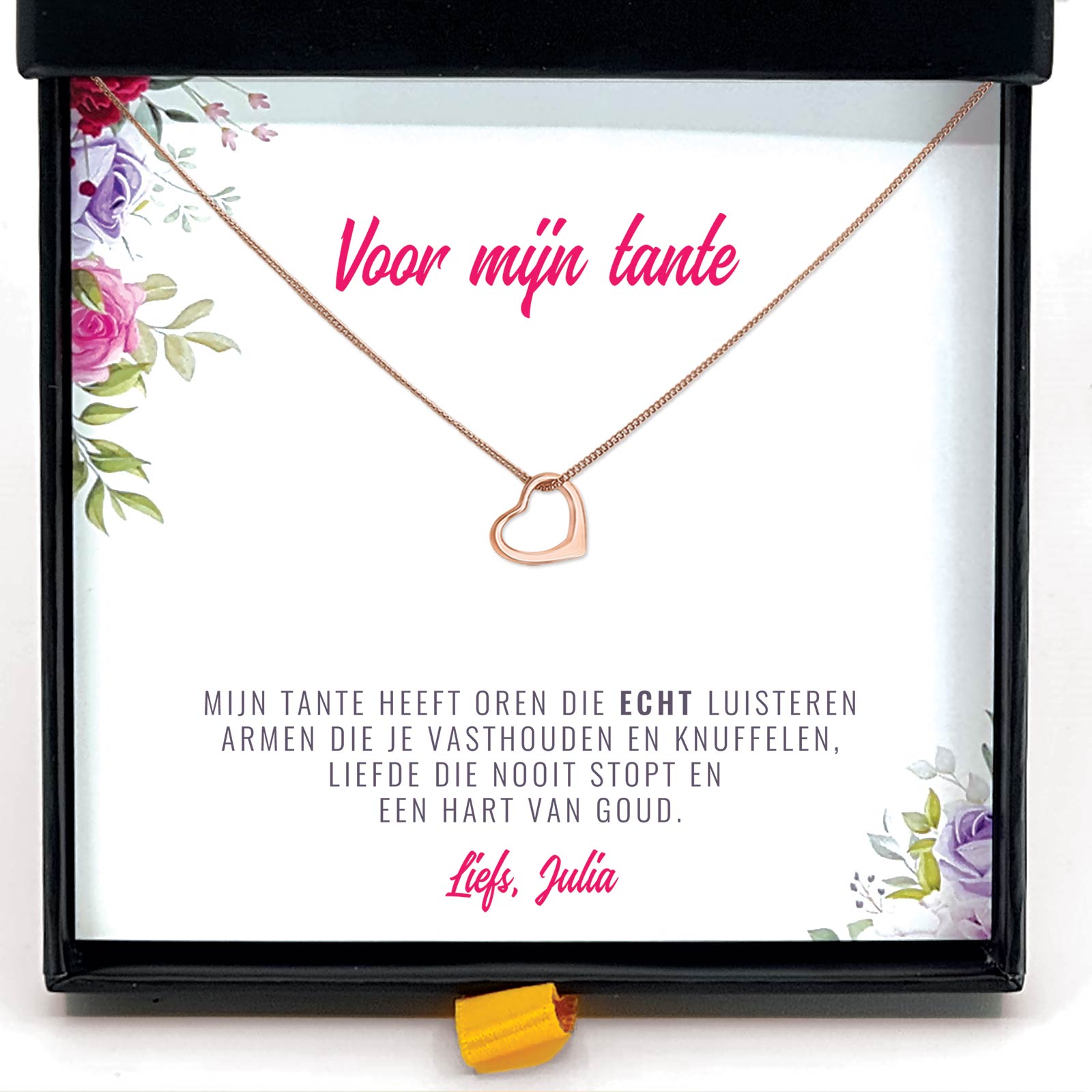 Mijn Tante Heeft Oren Die Echt Luisteren Ketting - Bella Mia