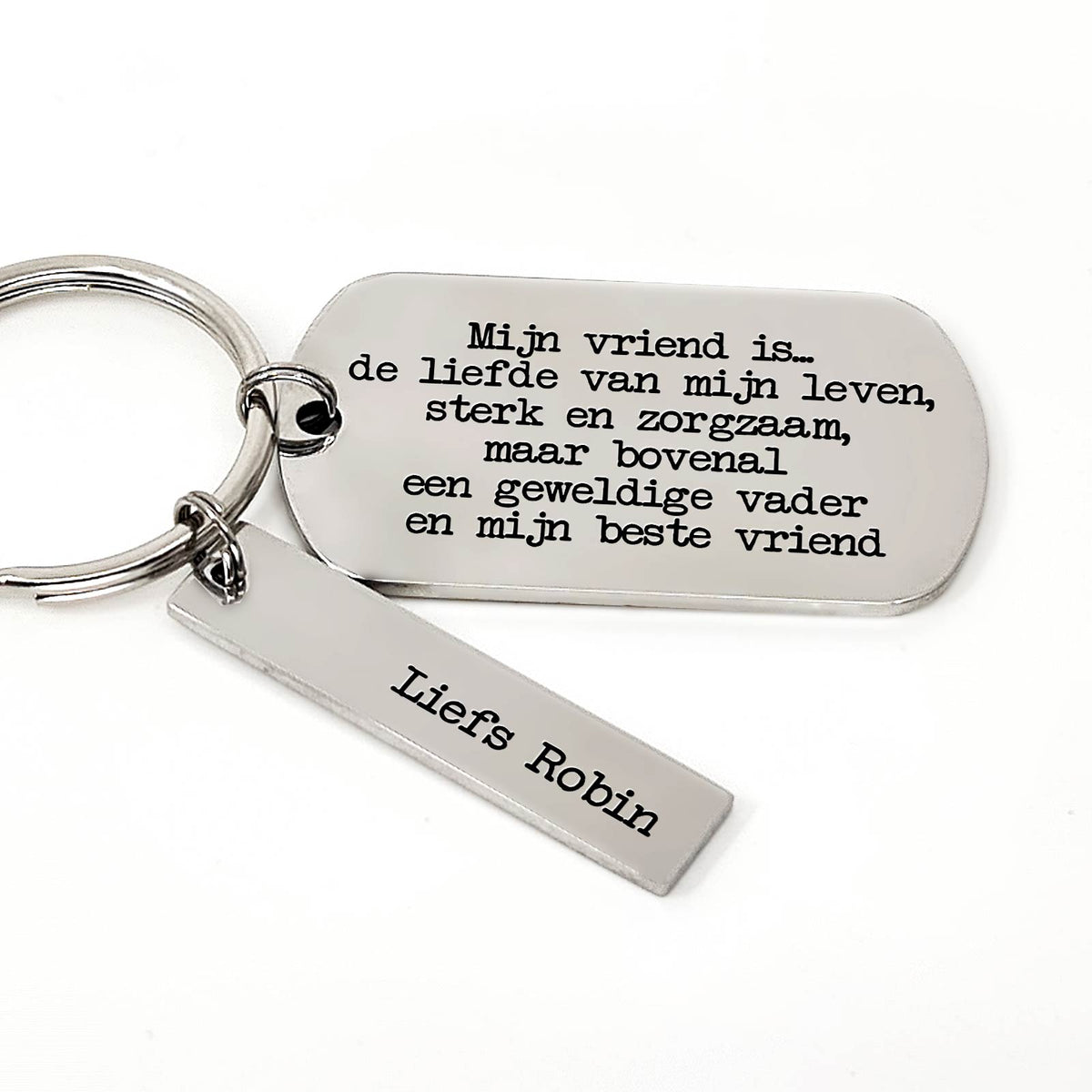 Mijn Vriend Is... De Liefde Van Mijn Leven, Sterk En Zorgzaam Sleutelhanger - Bella Mia