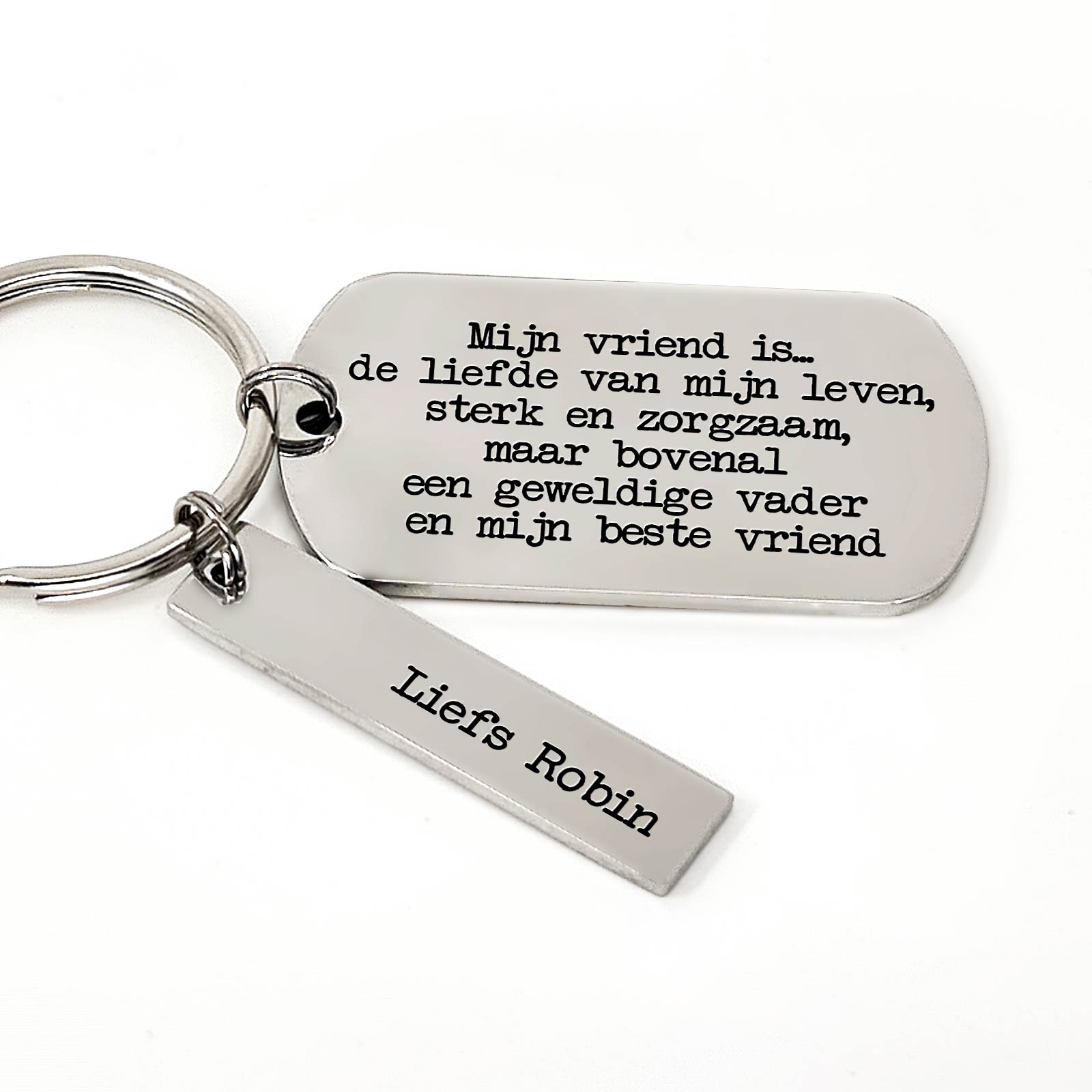 Mijn Vriend Is... De Liefde Van Mijn Leven, Sterk En Zorgzaam Sleutelhanger - Bella Mia