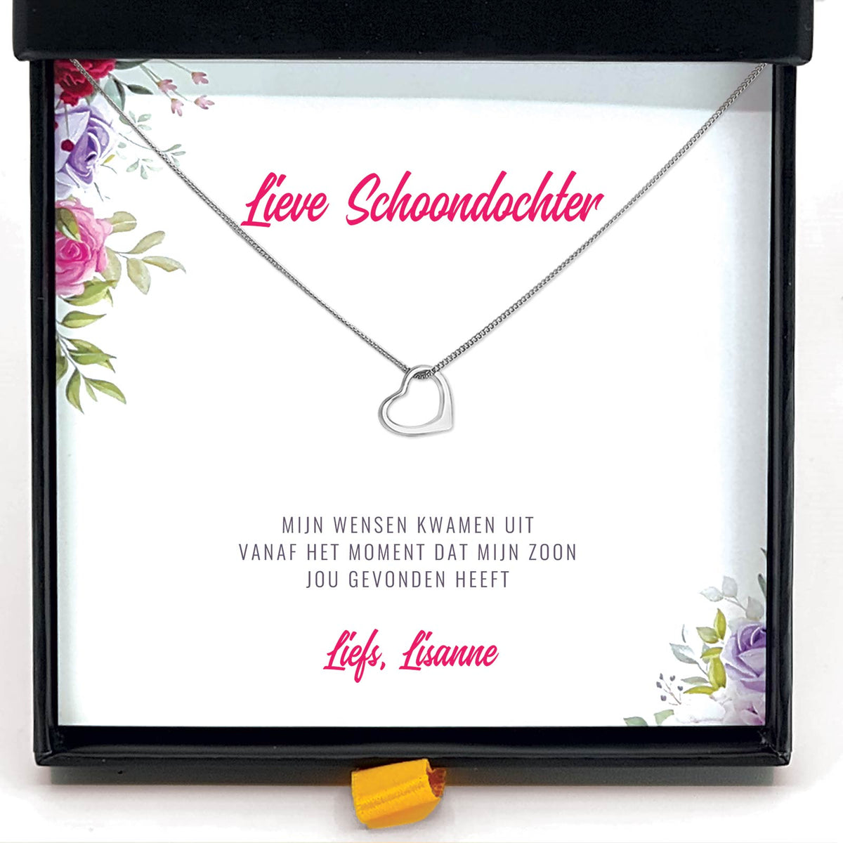 Mijn Wensen Kwamen Uit Schoondochter Ketting - Bella Mia