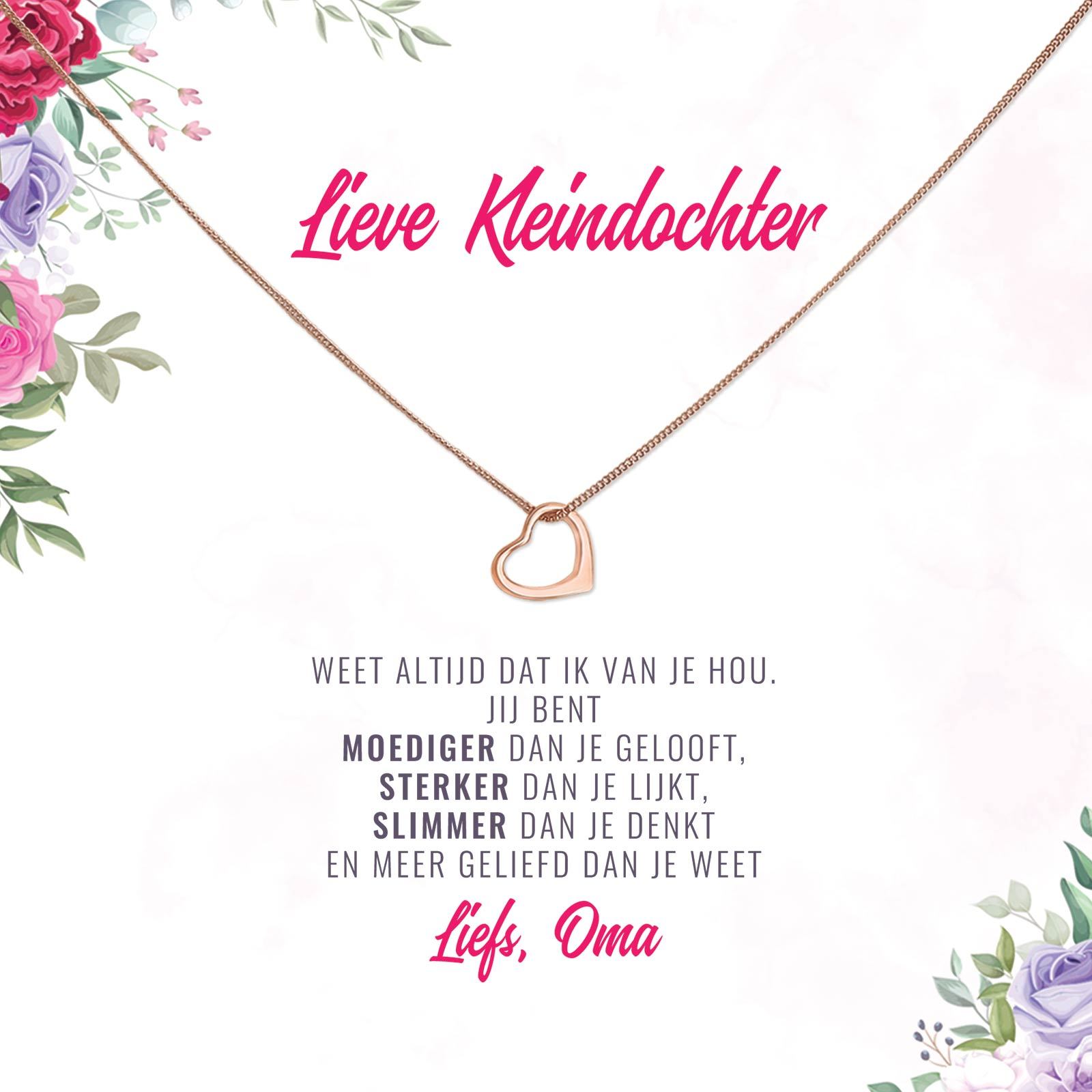 Moediger, Sterker, en Slimmer Kleindochter Ketting - Bella Mia