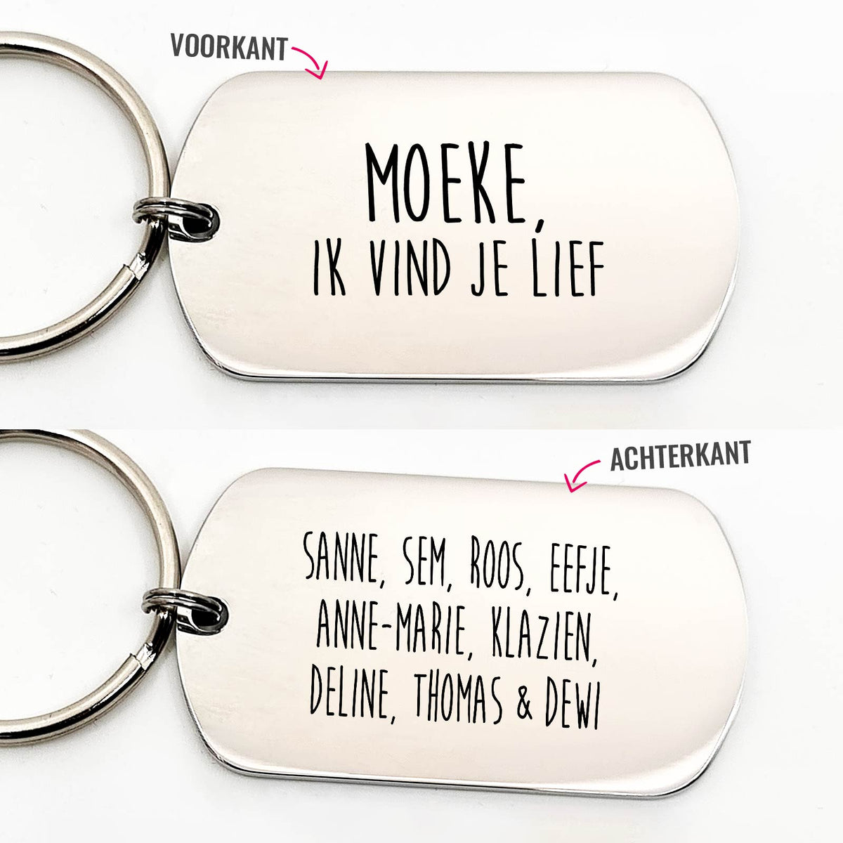 Moeke Ik Vind Je Lief - Dogtag - Bella Mia