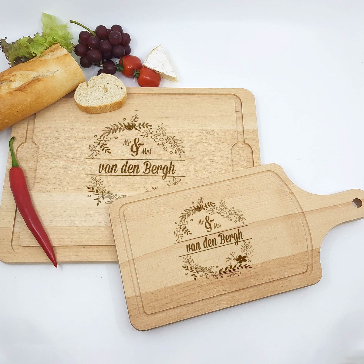 Mr&amp;Mrs Achternaam Snijplank - Bella Mia