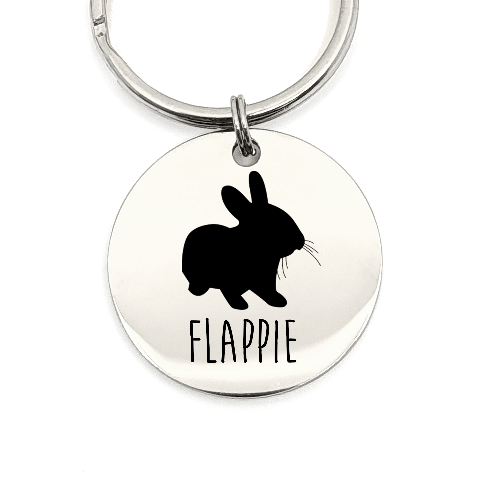 Naam Met Konijn Sleutelhanger - Bella Mia