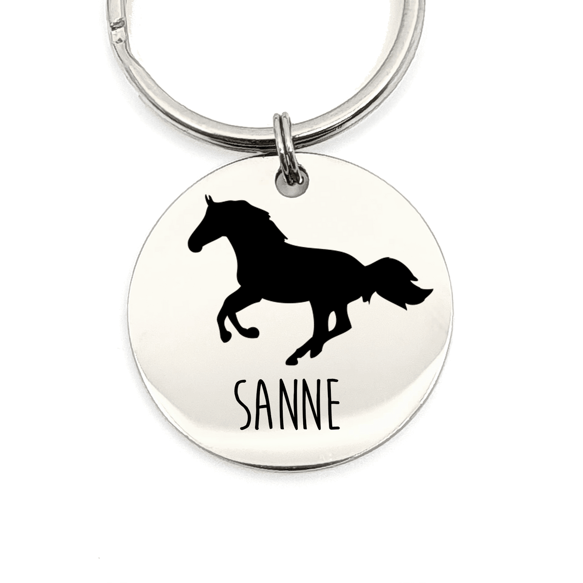 Naam Met Paard Sleutelhanger - Bella Mia