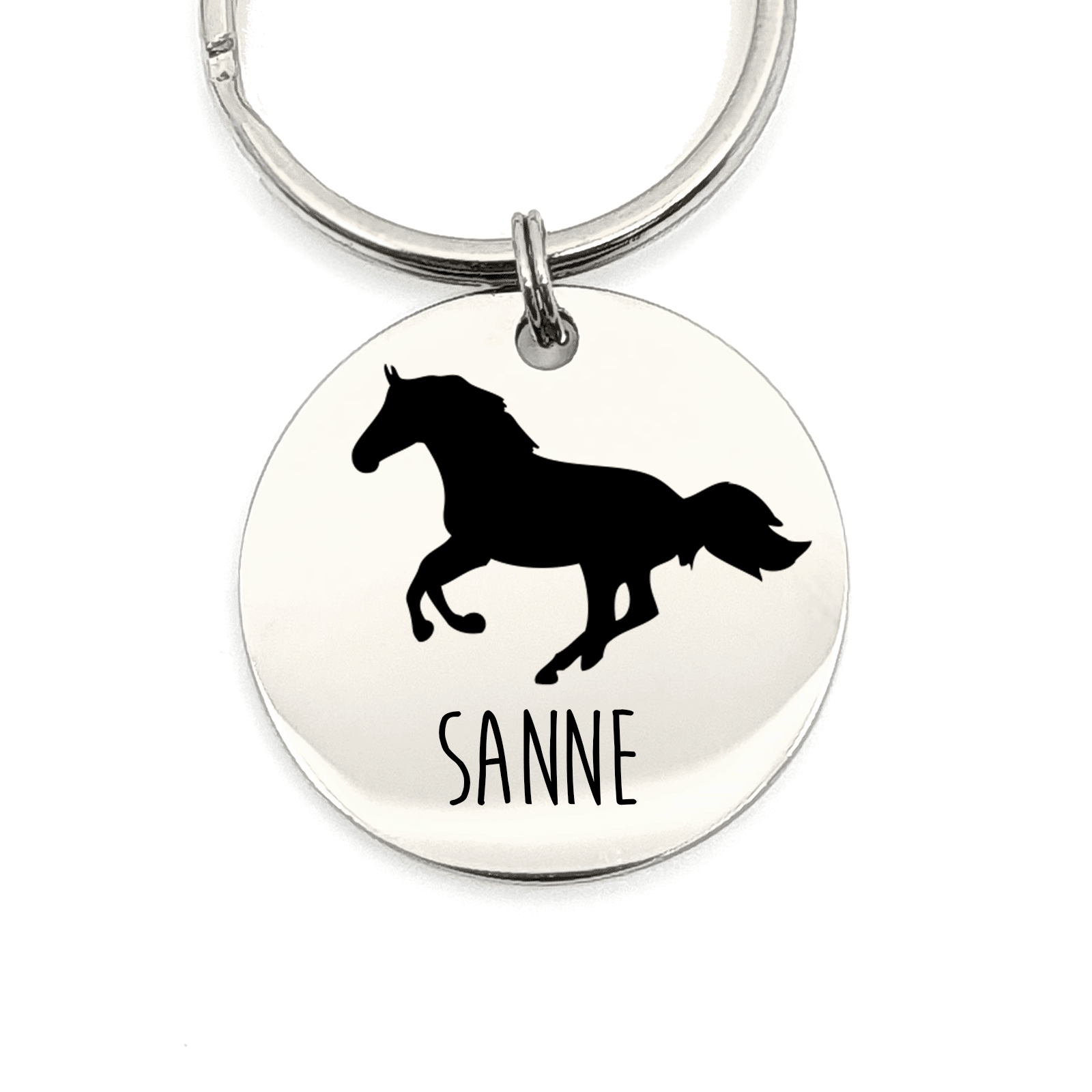 Naam Met Paard Sleutelhanger - Bella Mia