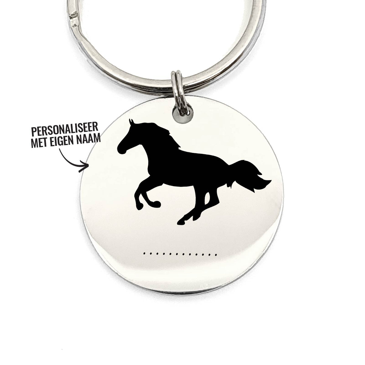 Naam Met Paard Sleutelhanger - Bella Mia