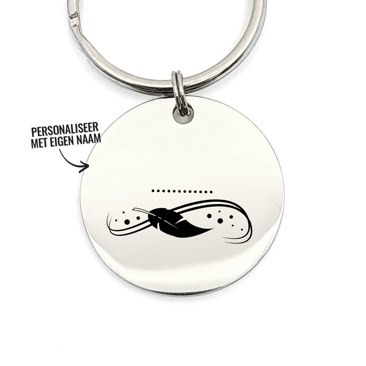 Naam Met Veertje Sleutelhanger - Bella Mia