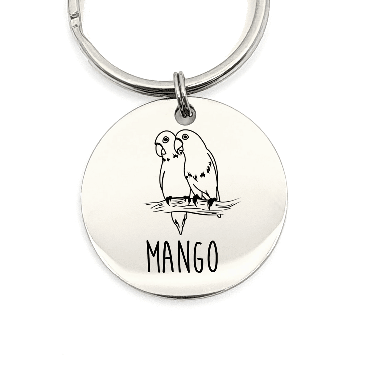 Naam Met Vogel Sleutelhanger - Bella Mia