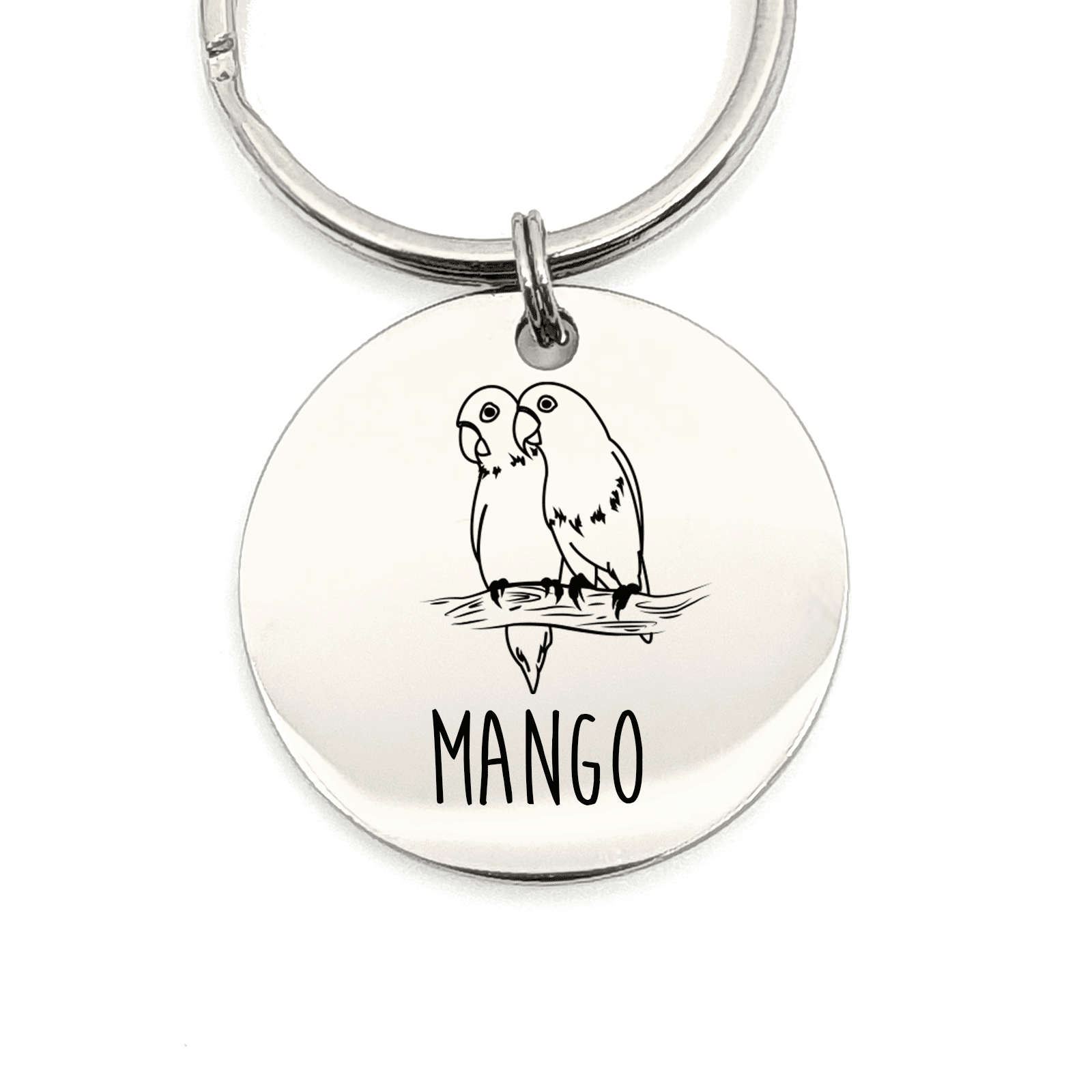 Naam Met Vogel Sleutelhanger - Bella Mia