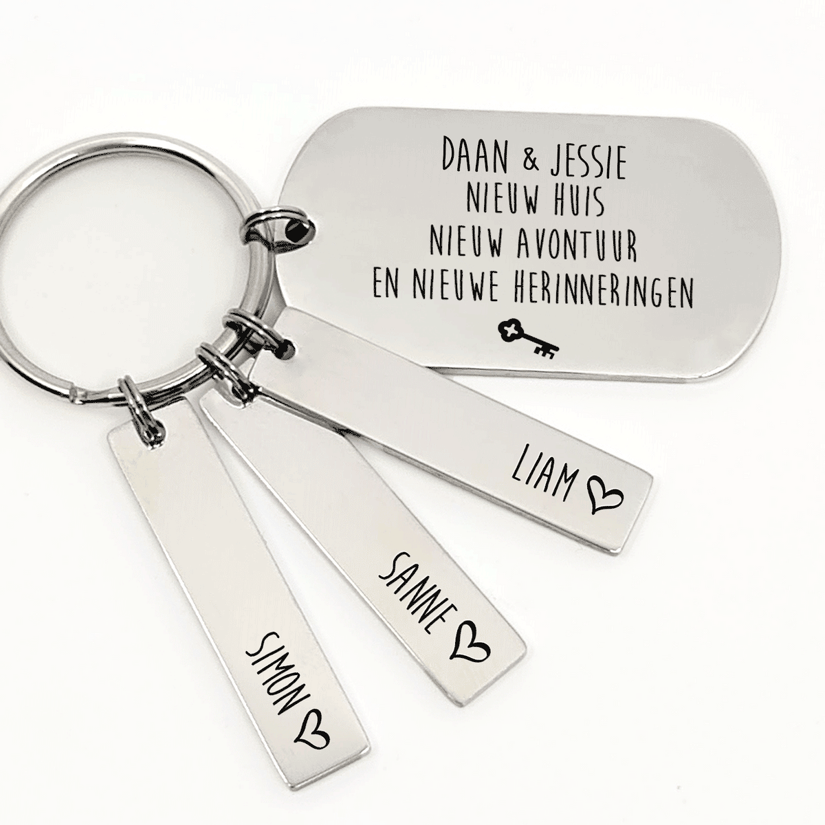 Nieuw Huis, Nieuw Avontuur En Nieuwe Herinneringen Sleutelhanger - Bella Mia