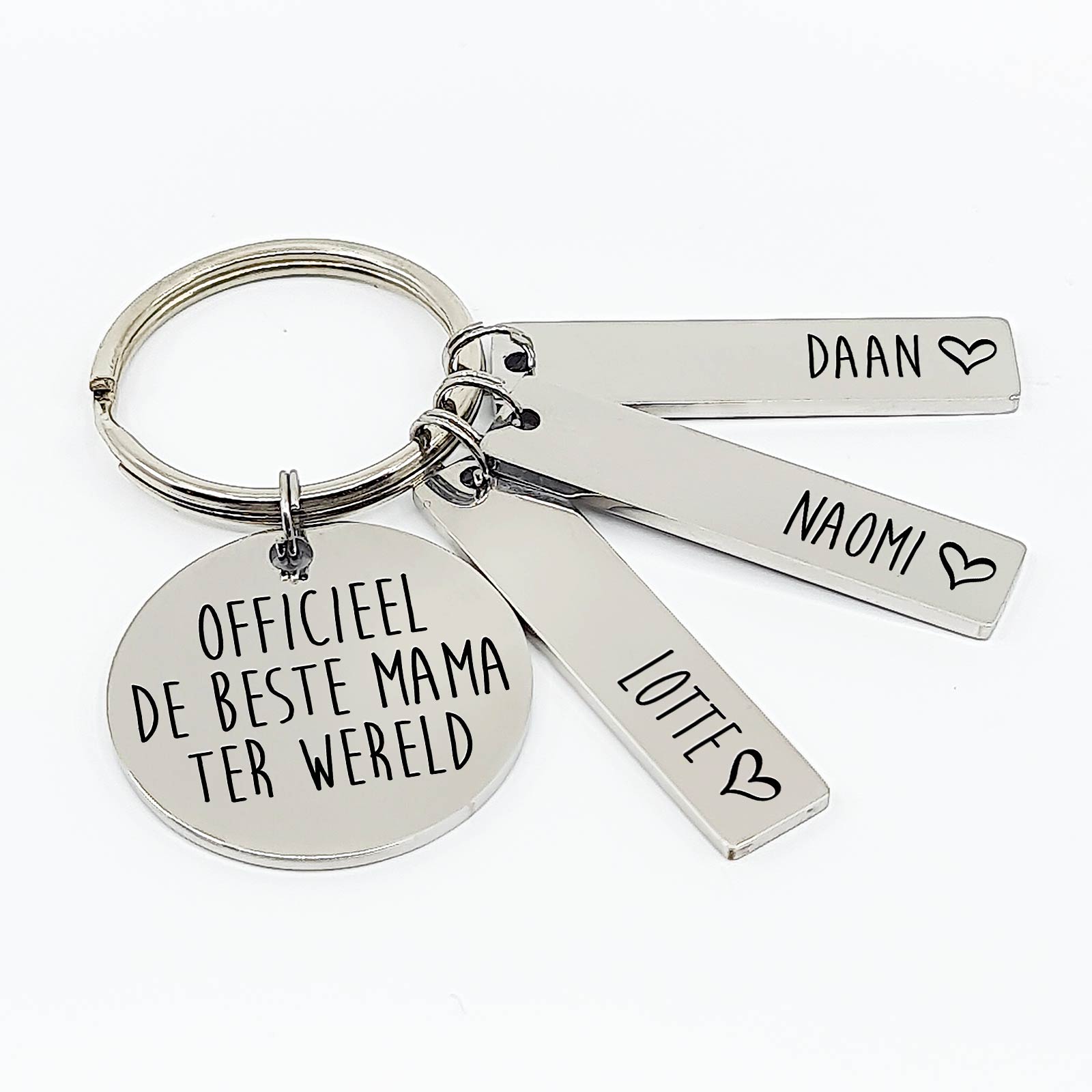 Officieel De Beste Mama Ter Wereld Sleutelhanger - Bella Mia