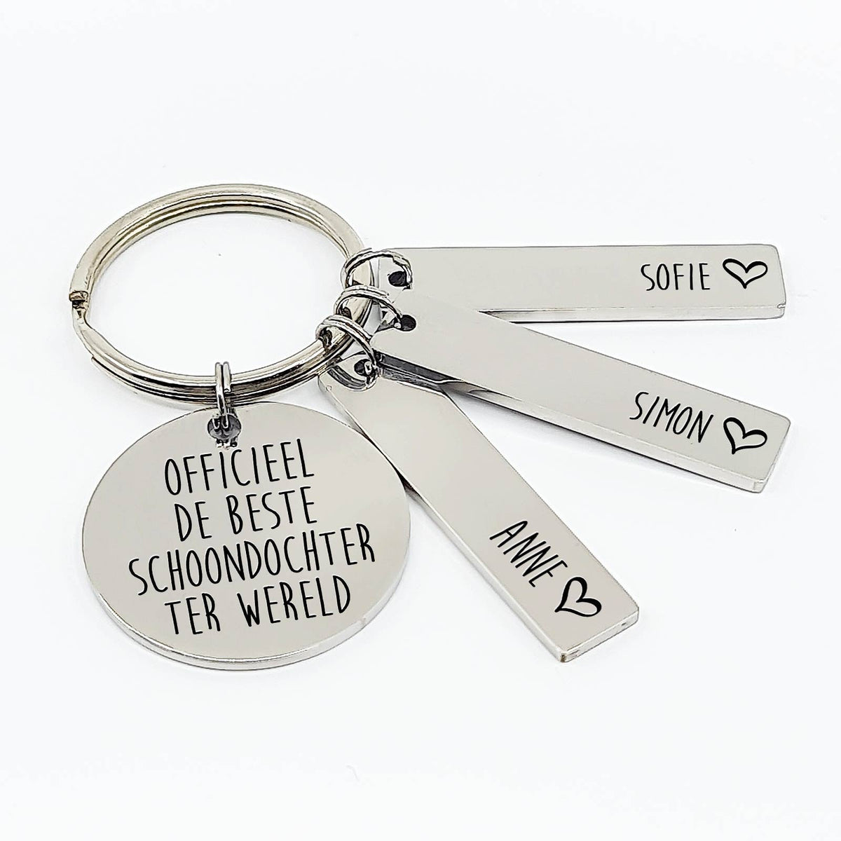 Officieel De Beste Schoondochter Ter Wereld Sleutelhanger - Bella Mia