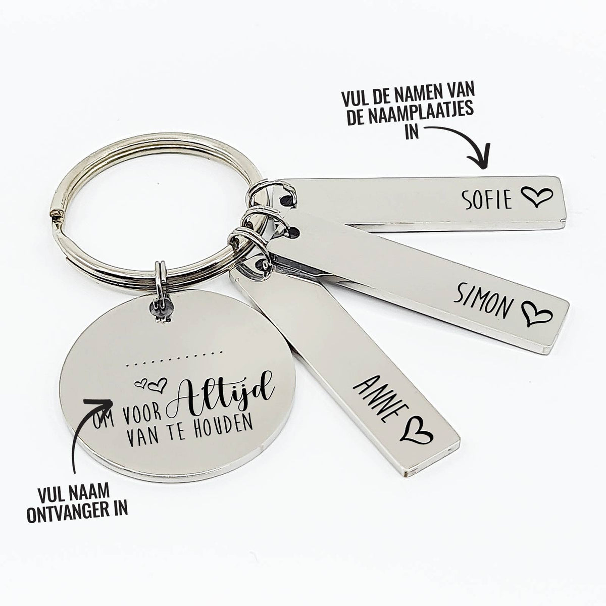 ... Om Voor Altijd Van Te Houden Sleutelhanger - Bella Mia